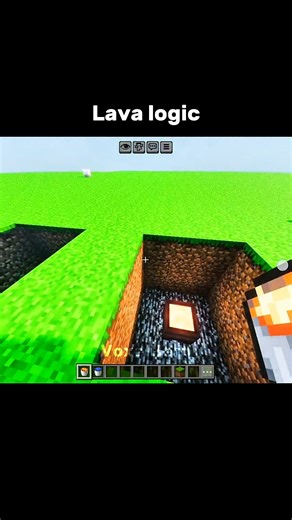 Minecraft Lava logic #minecraft #gaming