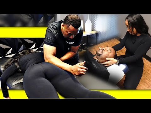 Black Female Chiropractor at work! ASMR Chiropractic -- Stretch Treatment!
