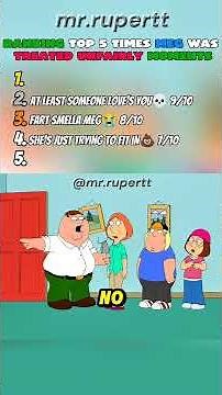 Poor Meg… She Didn’t Deserve This 😭 | Top 5 Family Guy Scenes #meggriffin #familyguy