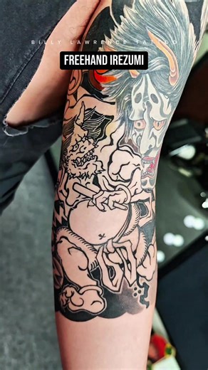 Stunning Freehand Irezumi 3/4 Sleeve Tattoo Process