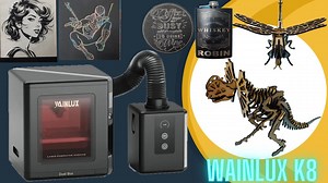 Exploring the WAINLUX K8: A user friendly, fully enclosed laser engraver