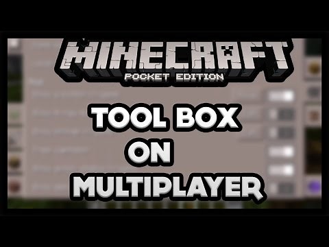 How to Use ToolBox Mod on Multiplayer Minecraft pe | too many item mod MCPE ( Pocket edition)
