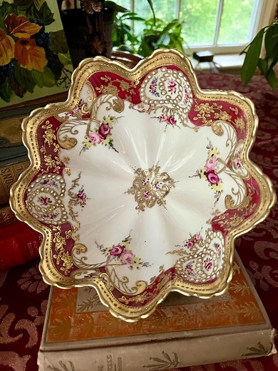 Antique Nippon Porcelain Bowl: Gilded Moriage Roses, Japanese Victorian Decor - Etsy
