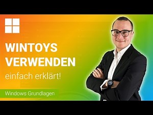 Use the powerful tool WINTOYS | Learn Windows (basic functions) ✅