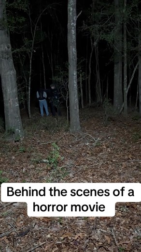 Behind the scenes of a horror movie #horrortok #whatmovie #behindthescenes #horrormovie #scarytiktoks
