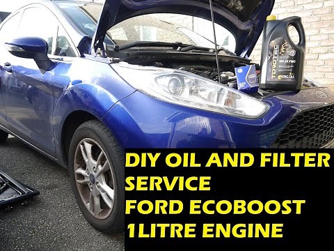 How to change the oil and filter on a Ford Fiesta Ecoboost