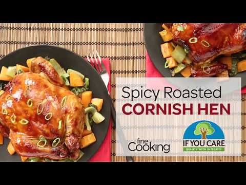 Spicy Roasted Cornish Hen with Asian Flavors by If You Care