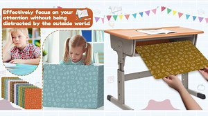 gisgfim 36 Pack Privacy Shields for Student in 12 Boho Colors Desk Dividers Durable Privacy Folders Testing Dividers Shield Study Boards Panel Partition for Classroom Teacher Back to School Supplies