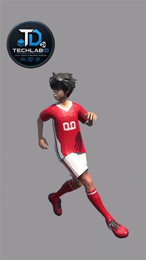 FREE 3D Soccer Player Run Backward⚽ | World Cup 2026 Inspired Character | FBX | #unity3d #indiegame