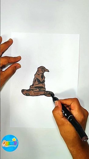 🧙✨ Drawing the Harry Potter Sorting Hat | Magical and Easy Art! 🎩✏️