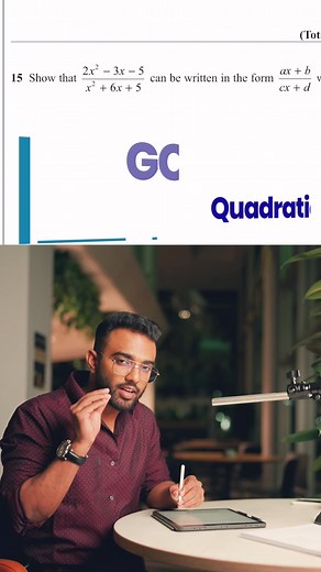 Simplify Quadratic Fractions: GCSE Past Exam Question