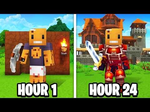 I Survived HYTALE For 24 HOURS Straight