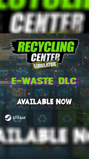 Recycling Center Simulator - E-Waste DLC is out! 🥳🎉 It's time to turn trash into cash! 💸 Turn e-waste into high-tech products with a brand-new recycling production chain, specialized machines, and items like solar panels and batteries ♻️🔋 Explore two new maps — a solar plant and an electronics junkyard — and expand your recycling empire with fresh materials and opportunities 🏭⚡ Purchase the DLC now! 🔗 https://store.steampowered.com/app/4028400/Recycling_Center_Simulator_EWaste_DLC | PlayWa