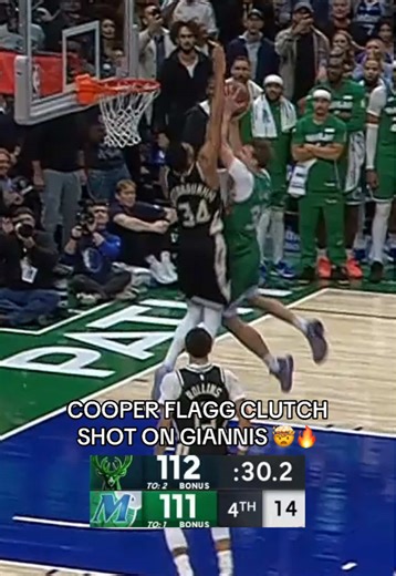 Cooper Flagg Delivers Clutch Shot Against Giannis