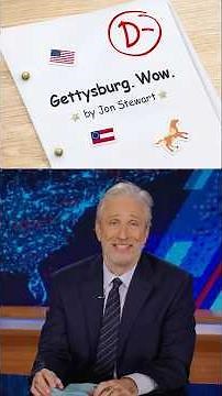 “Gettysburg. Wow.” -Donald Trump and also Jon Stewart’s 7th grade book report #thedailyshow #shorts