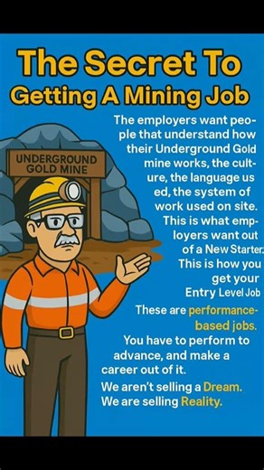 🎯The secret to getting a Mining Job💰