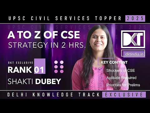 Rank 1 CSE 2024 Shakti Dubey | A to Z of UPSC CSE Strategy | शक्ति दुबे की डिटेल्ड स्ट्रेटेजी