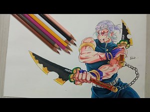 How To Draw Tengen Uzui - Demon Slayer ( Kimetsu No Yaiba ) | Step By Step Tutorial