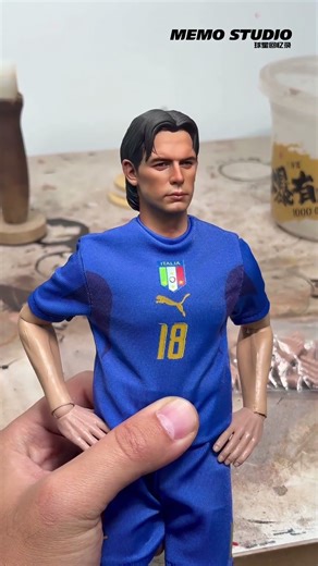 🔥 “Super Pippo” in Italy’s iconic blue kit: Filippo Inzaghi in 1/6 scale 🔥 #onesixthfigure #football