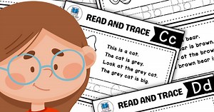 Alphabet Read and Trace Reading Fluency - English Created Resources