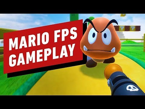 Fan Reimagines Super Mario Bros. as an Unreal FPS - Gameplay