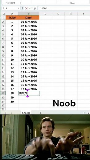Create Serial Numbers and dates Automatically in Excel #autofill #excel #serialnumber