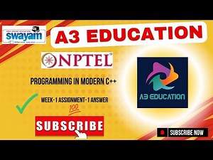 NPTEL Programming in Modern C++ Week 1 Assignment 1 Answers Solution Quiz | 2025 - Jan