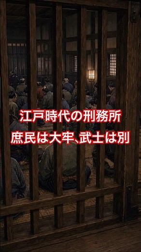江戸の牢屋、身分で入る部屋が違った #歴史 #雑学 #江戸時代 #アニメ