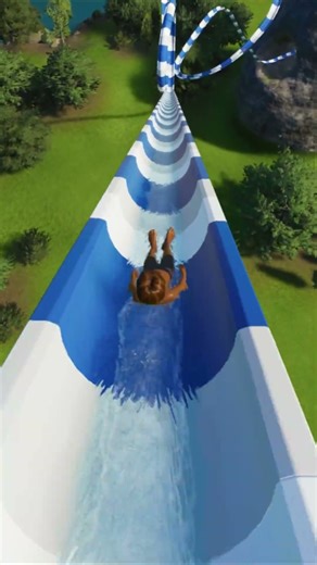 This Water Slide Is a NIGHTMARE - Planet Coaster 2 😭💚” #waterslide #waterpark #slide