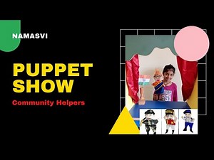 Puppet Show, #communityhelpers, doctor, Teacher, postman, #puppets #puppetsforkids #puppetsshow