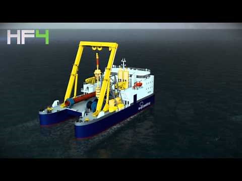 HF4 drilled monopile installation