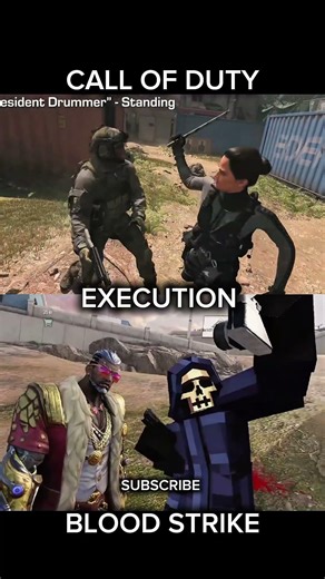 Execution Inspection Animation Between Evo Guns In Blood Strike #bloodstrike #bloodstrikeclips