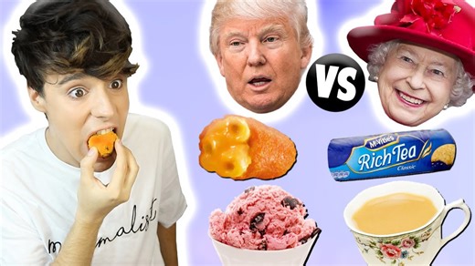 American vs British POTUS vs Queen food test