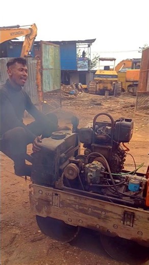 Mini Roller Operating for Smoothing Ground #excavator #jcb #shorts #trending €#viral #mechaniclife