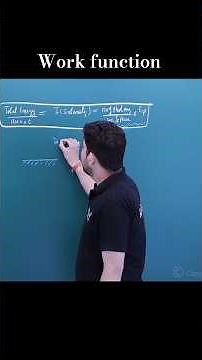 Modern Physics concept of work function | modernphysics