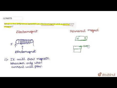 What is the difference between an electromagnet and a permanent magnet?