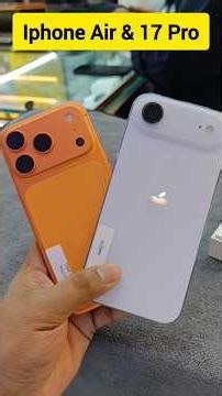 Iphone Air vs Iphone 17 Pro comparison #iphone17air #17pro
