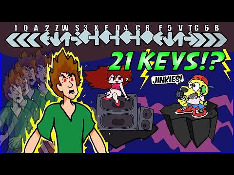 21 KEYS? Friday Night Funkin SHAGGY RETURNS... FNF Mods #16