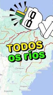 Map of ALL the rivers in Brazil! #map #geography #brazil