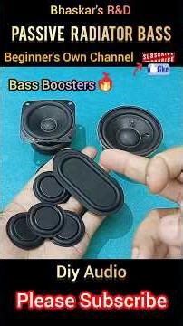 How to Produce Deep Bass | Passive Radiator