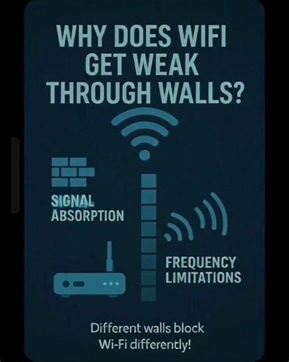 Why Does WIFI get Weak through walls?