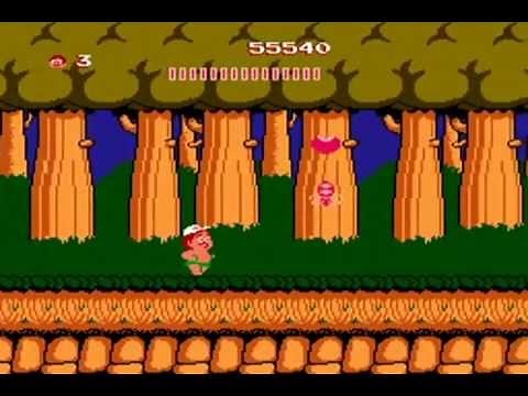 Adventure Island (NES) - World 1 (All Bonus Pot Locations) [Part 1 of 8]