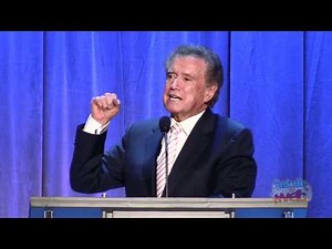 Regis Philbin accepts Disney Legends award at the 2011 D23 Expo