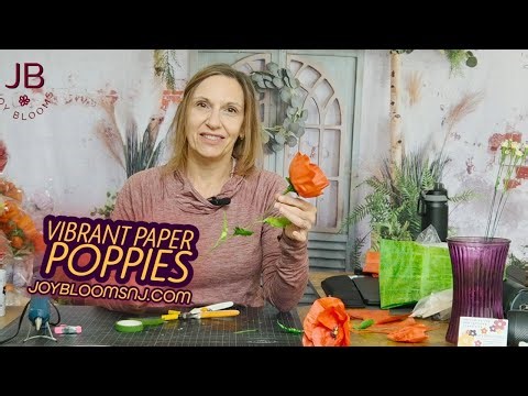 DIY Paper Poppy Tutorial: How to Make Realistic Flowers (Part 2)
