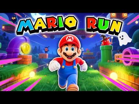 SUPER MARIO RUN | GoNoodle | Mario Run Challenge | Winter Brain Break | Just Dance