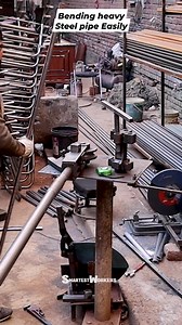 Heavy Steel pipe Bending so Easily - Smart work 💯 | Smartest Workers