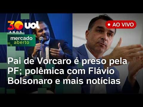 Áudio de Flávio Bolsonaro; pai de Vorcaro é preso pela PF; deputado pede prisão do pré-candidato e+