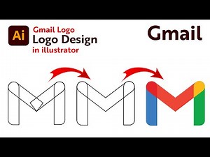 How to Create a Gmail Logo in Illustrator Tutorial | Gmail Logo Design | Adobe Illustrator