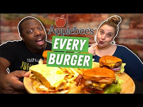 Taste Testing The ENTIRE Applebee's Burger MENU! [Food Review]