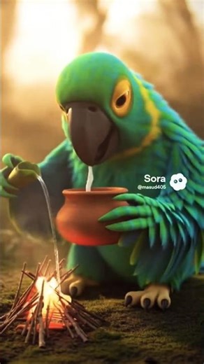 🐦 তোতা পাখির ভাত রান্না আর দুষ্টু বিড়ালের কাণ্ড | Funny Bird & Cat Story | Bengali Cartoon